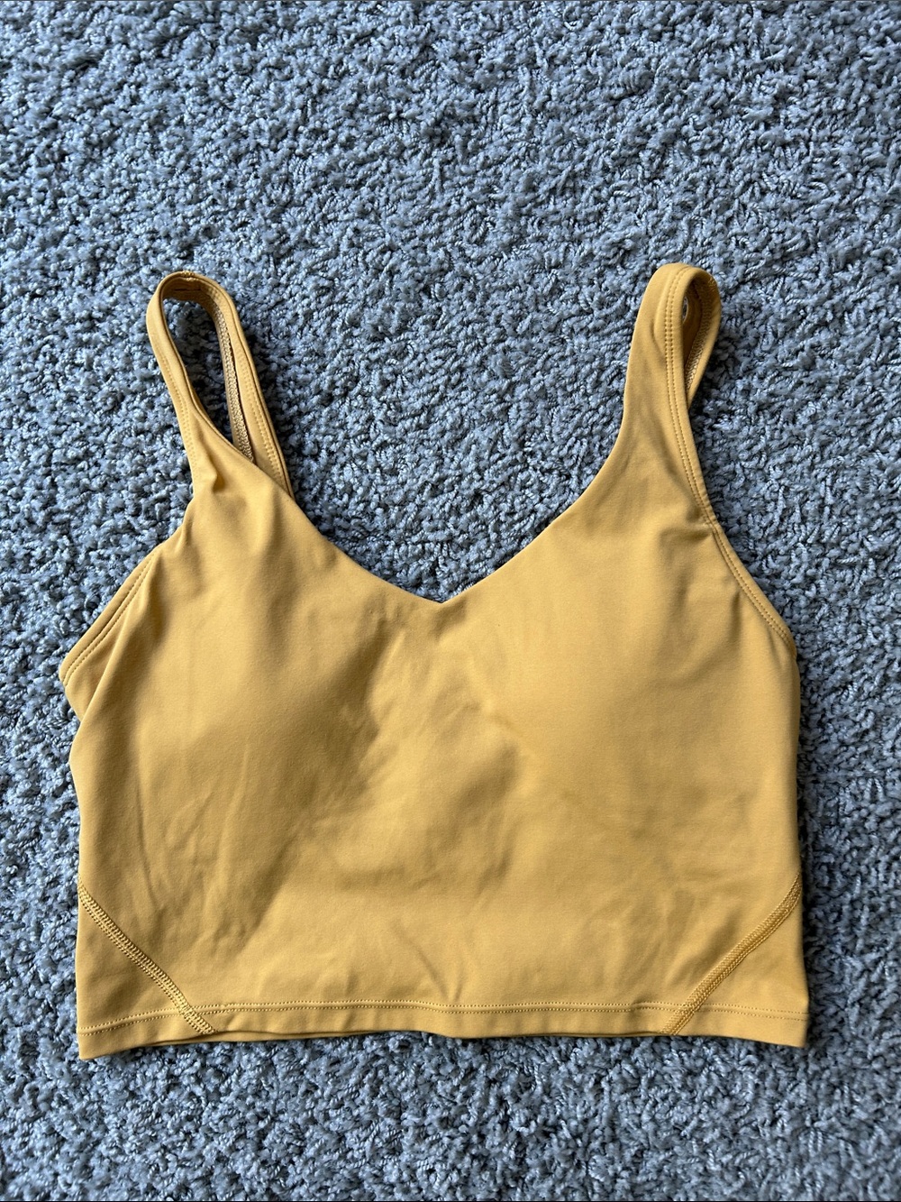 lululemon athletica Mustard Yellow Sports Bra